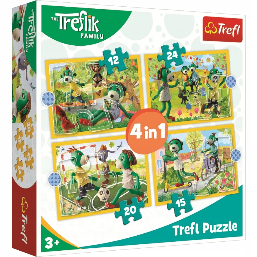 

Trefl Puzzle 4w1 Wspólne Zabawy Treflików