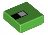 

Lego 3070bpb129 tile 1x1 nadruk j. zielony 1 szt N