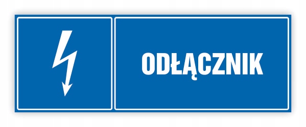 TABLICZKA 30X10 ODŁĄCZNIK