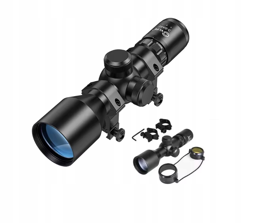 Luneta celownicza Optyczna Cvlife 3-9x40 kompaktowa Taktyczna montaż 20 mm
