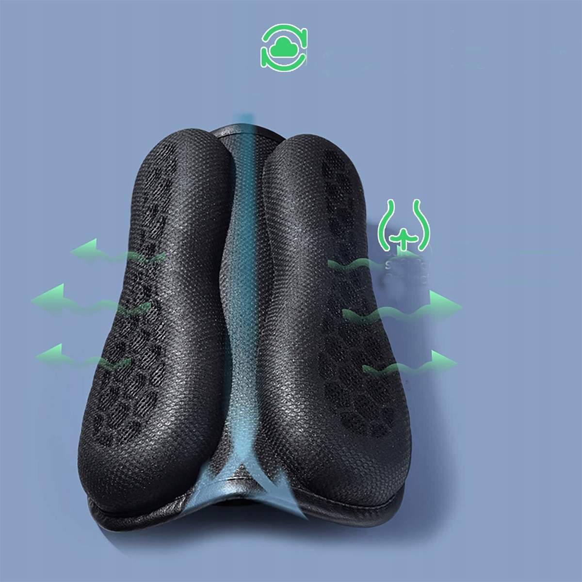 PODUSZKA MOTOCYKLOWA ŻELOWA 3D NA SIEDZENIE MOTOR MOTOCYKL NAKŁADKA GRUBA Producent inny