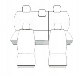 Pokrowce MIAROWE do Opel Meriva I 1 02-10r. P1 Rodzaj Dedykowane