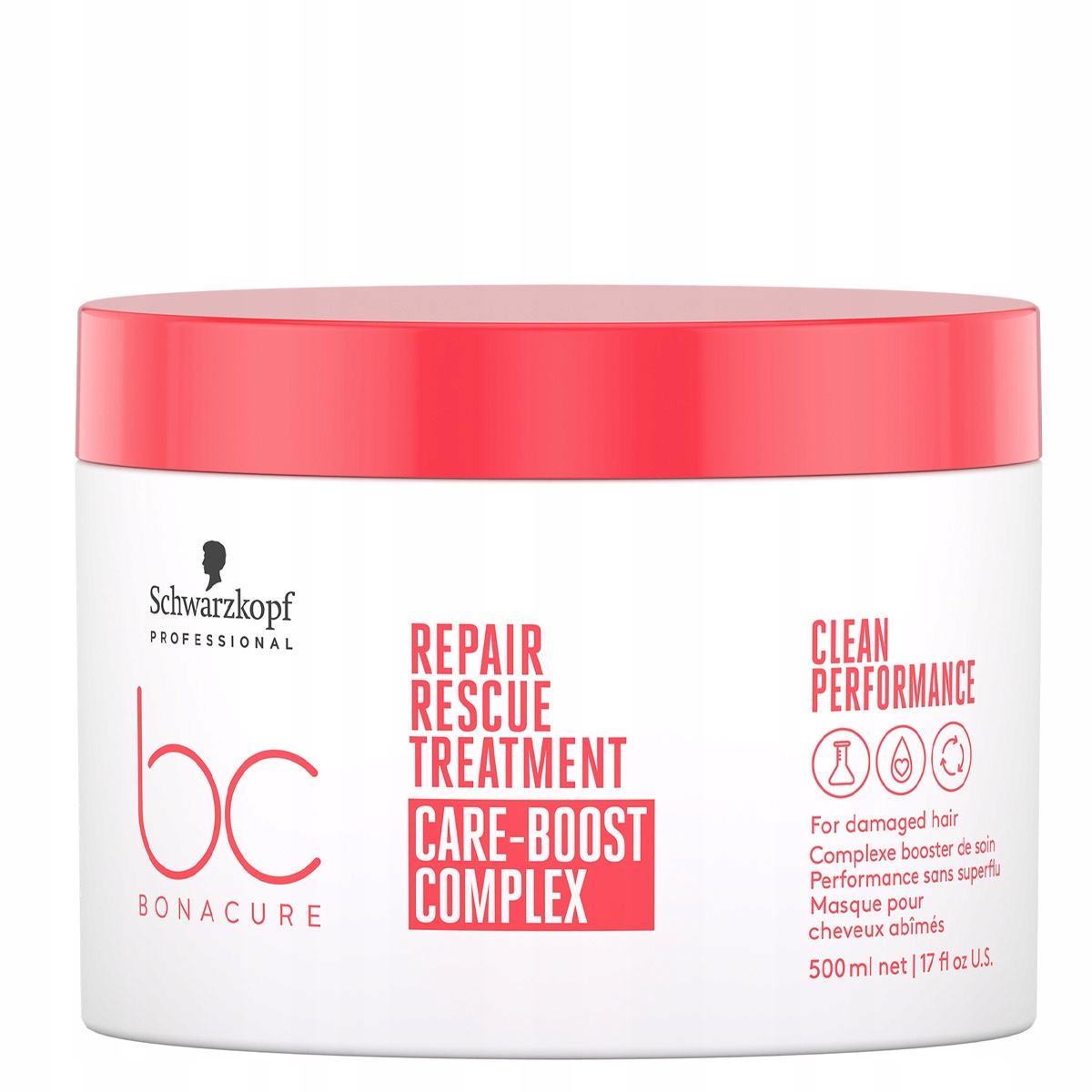 Schwarzkopf BonaCure Repair Rescue maska obnovuje poškozené vlasy 500 ml