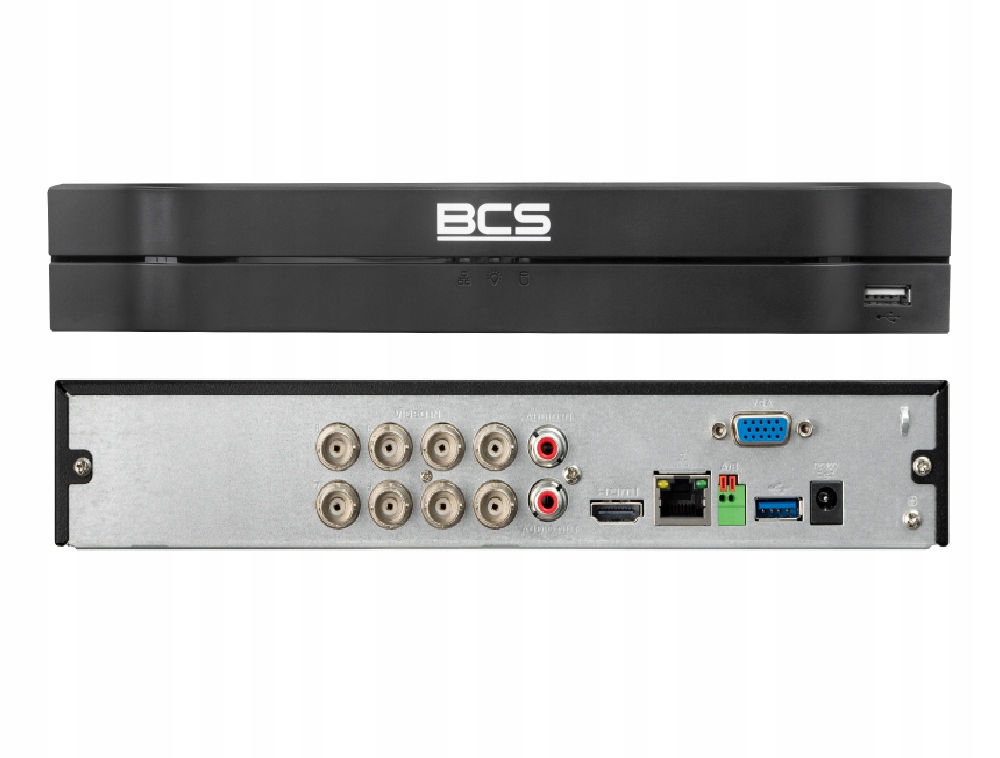 Rejestrator 5w1 BCS-L-XVR0801-4KE(5) 8 kanałowy, 8Mpx Bcs Line
