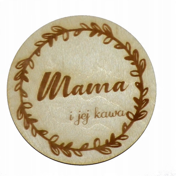 

Podkładka pod kubek z grawerem Mama I Jej Kawa