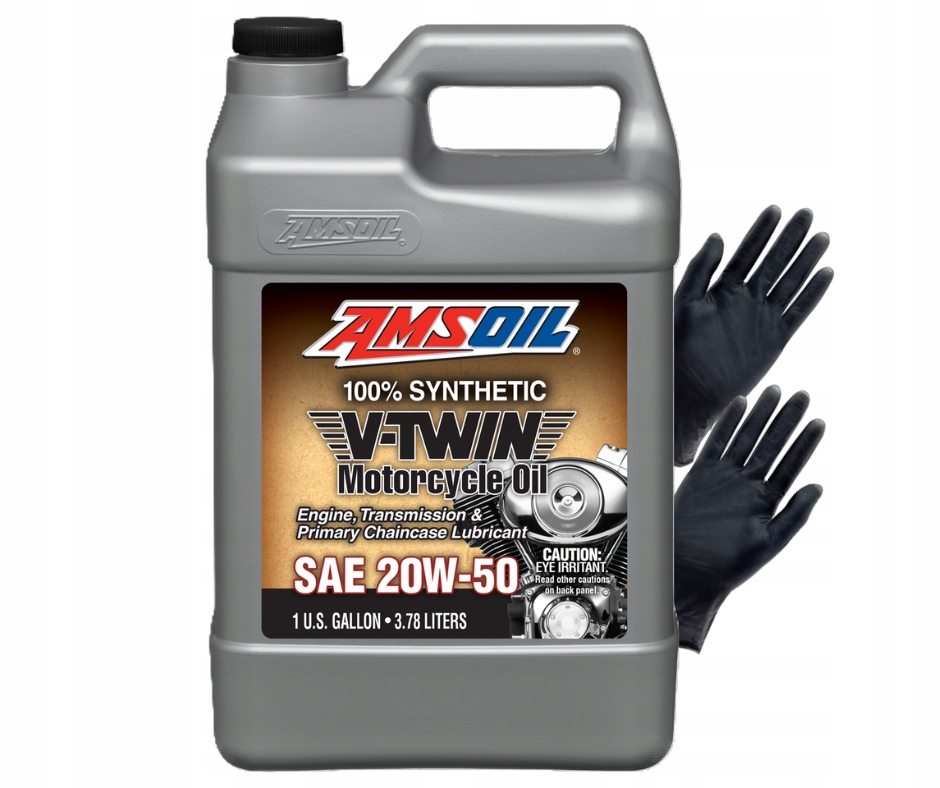 Motorový olej Amsoil Synthetic Vtwin Motorcycle Oil 20W50 3.784 l