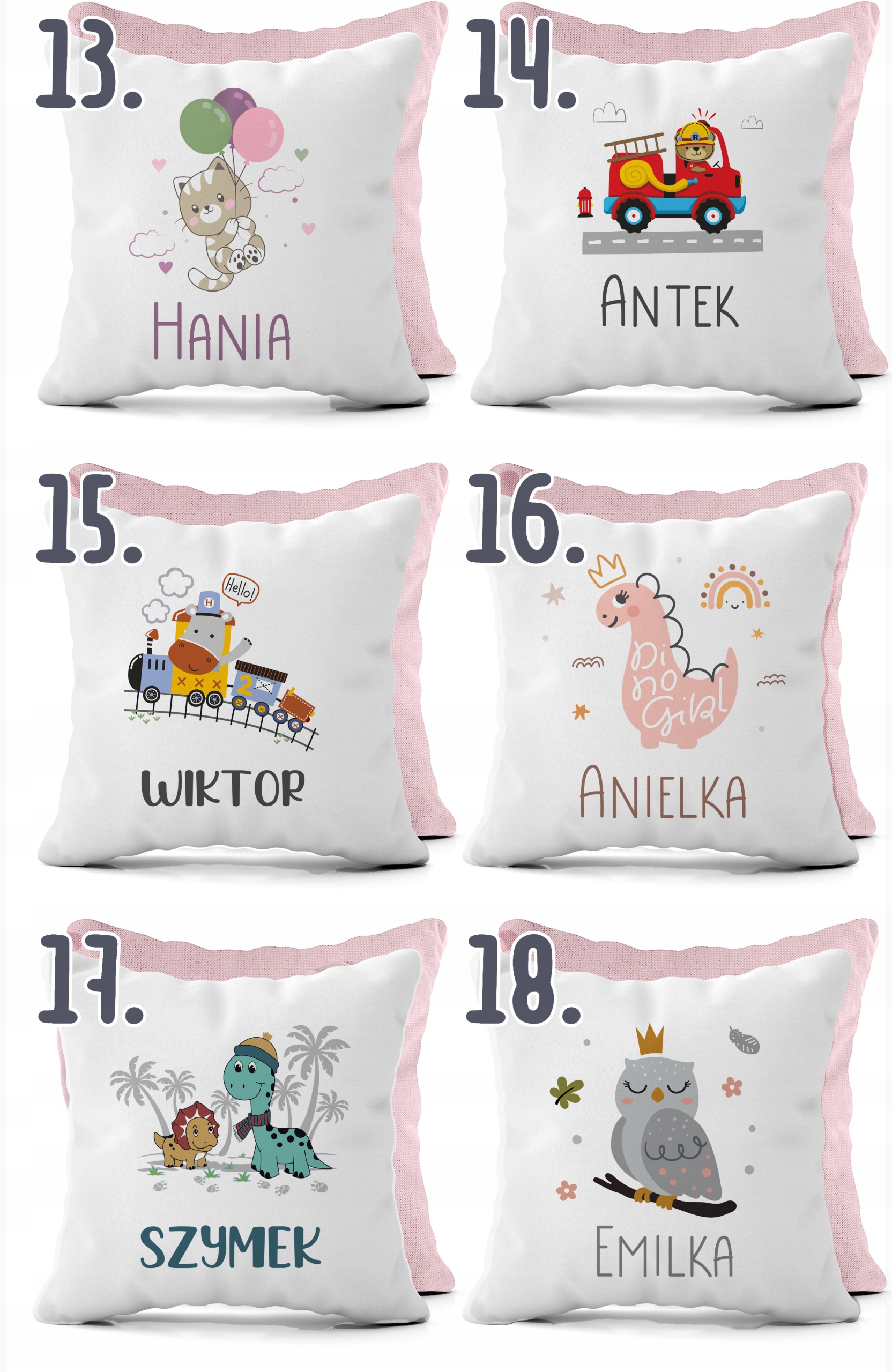 PODUSZKA DLA DZIECI POSZEWKA DO PRZEDSZKOLA ŻŁOBKA JASIEK 40x40 Z IMIENIEM Kod producenta POSZEWKA NA JASIEK DZIECIĘCA IMIĘ NA PREZENT