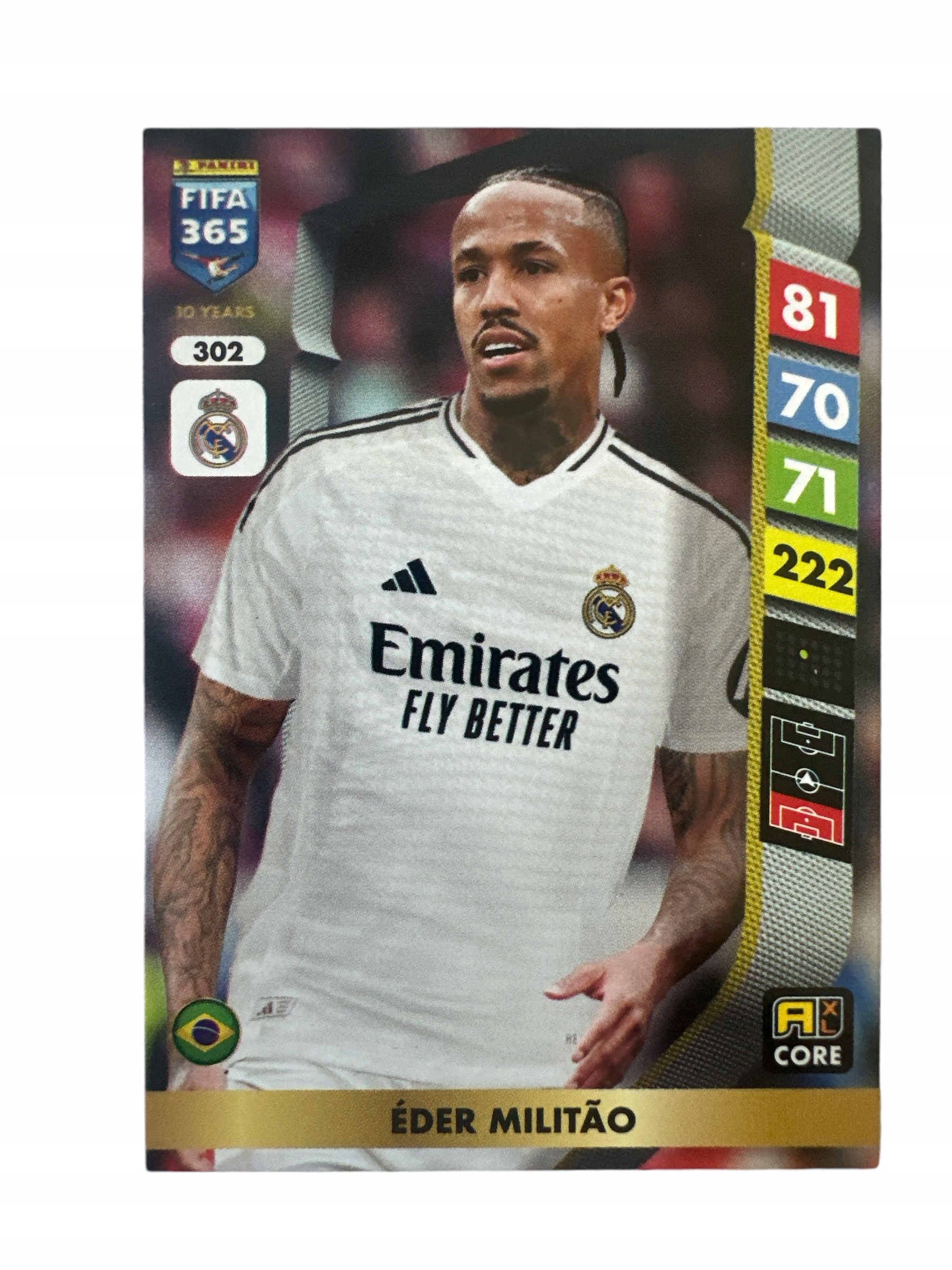 Fifa 365 2025 Adrenalyn XL Panini Core Real Madrid Nr 302 Militao
