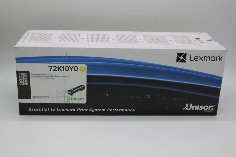 Lexmark CS820 072K10Y0 72K20Y0 žlutý originální toner