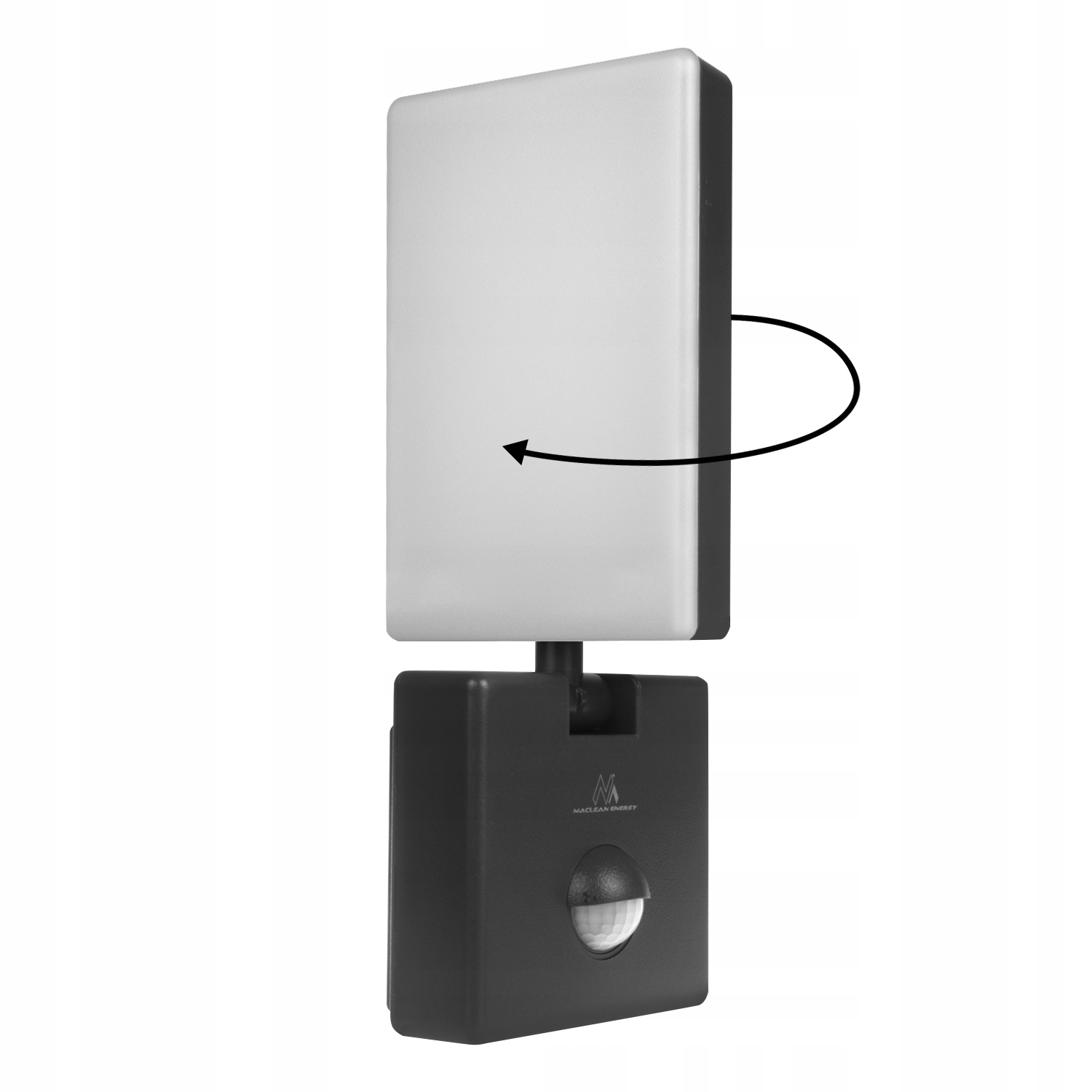 Lampa LED elewacyjna z czujnikiem ruchu PIR kolor czarny 10W Moc 10 W