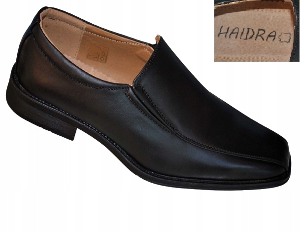 PÓŁBUTY WIZYTOWE MĘSKIE ORGINAL ELEGANT BUTY WSUWANE CASUAL PANTOFLE