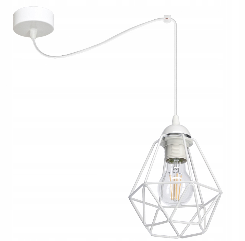 

Lampa wisząca Pająk Druciak Diamond kolor Biały
