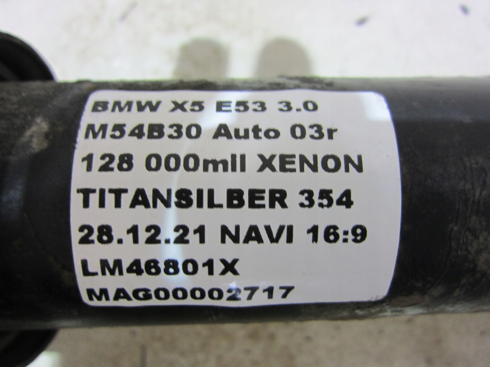 BMW X5 E53 shock absorber rear rear part left right