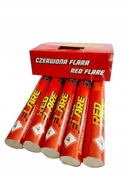 

Raca Flara Czerwona JF48 Red Fajerwerki 5 Sztuk
