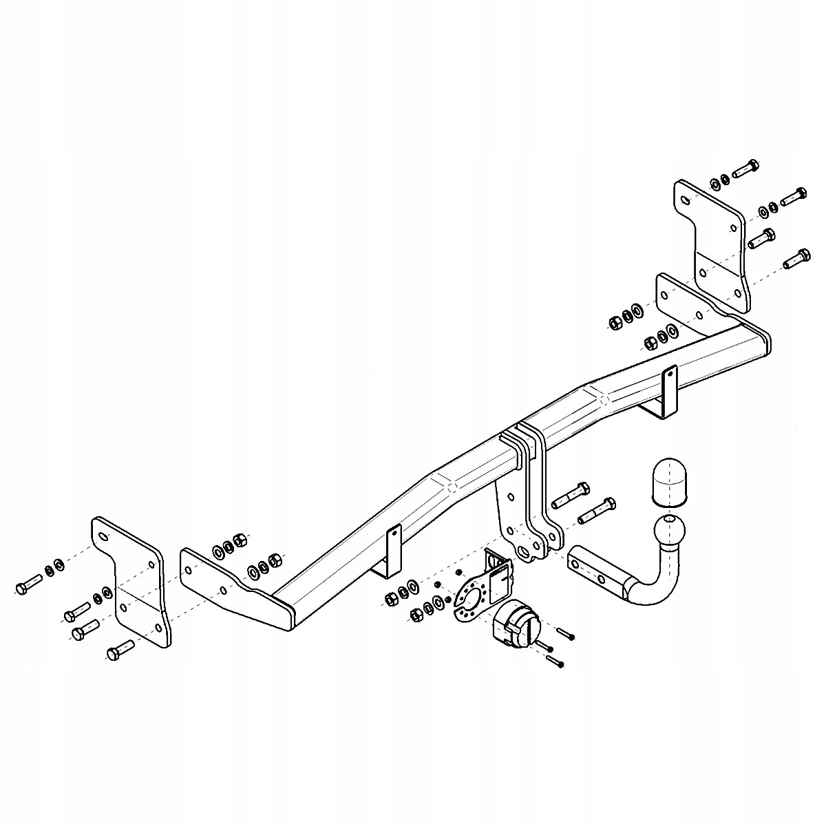 Hak holowniczy do Hyundai i30 III 3 PD Kombi 17-20 MODUŁ 13 PIN GRATIS Nowy Producent Steinhof