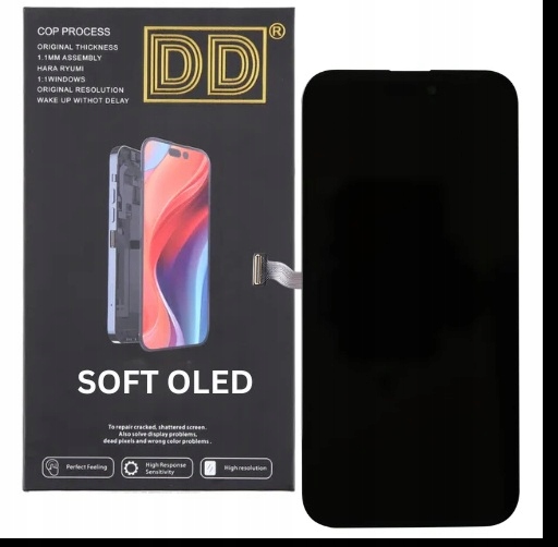 iPHONE 13 Pro LCD Dotyk Czarny Soft Oled IC/DD/120HZ