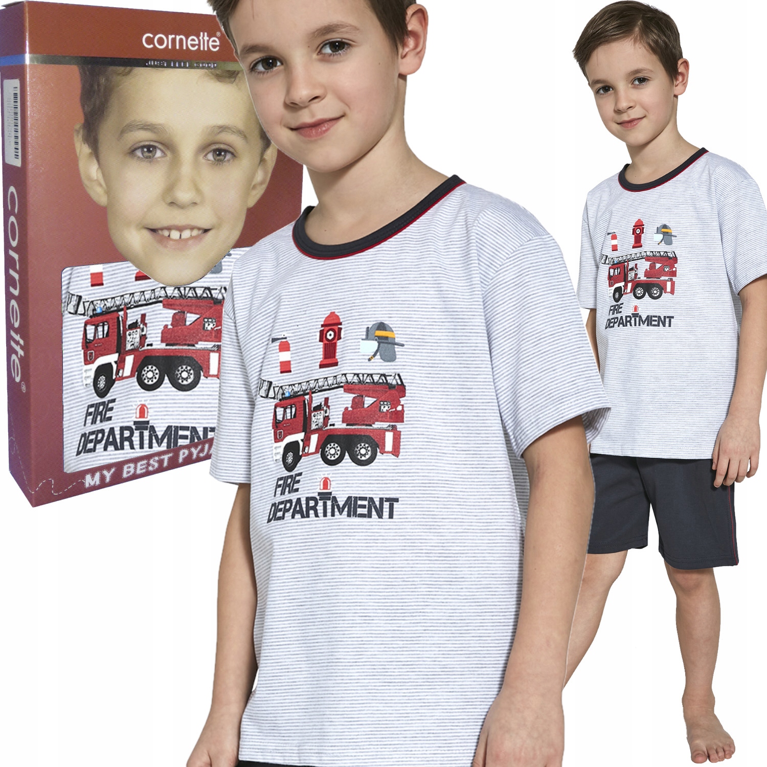 

Cornette piżama chłopięca 473/88 Fire strażak j.me