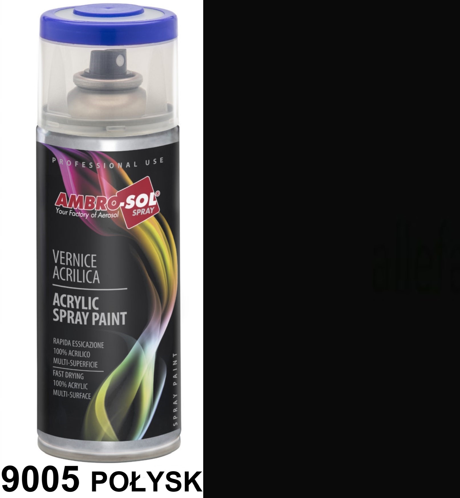 

9005 Ral Lakier Akrylowy Farba Spray Ambrosol