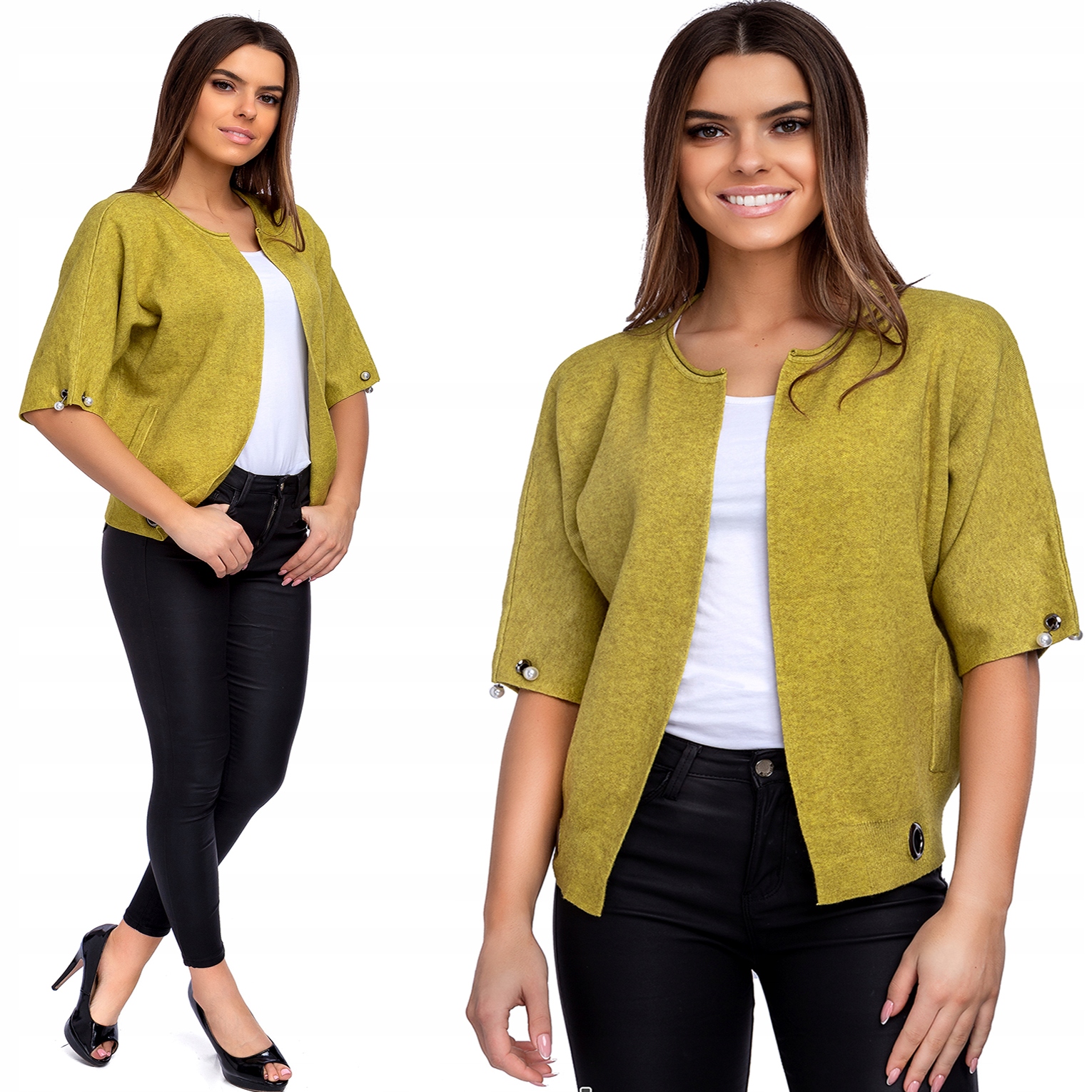 576__roz._XL_MILUTKA SWETERKOWA NARZUTKA Marka Amarant