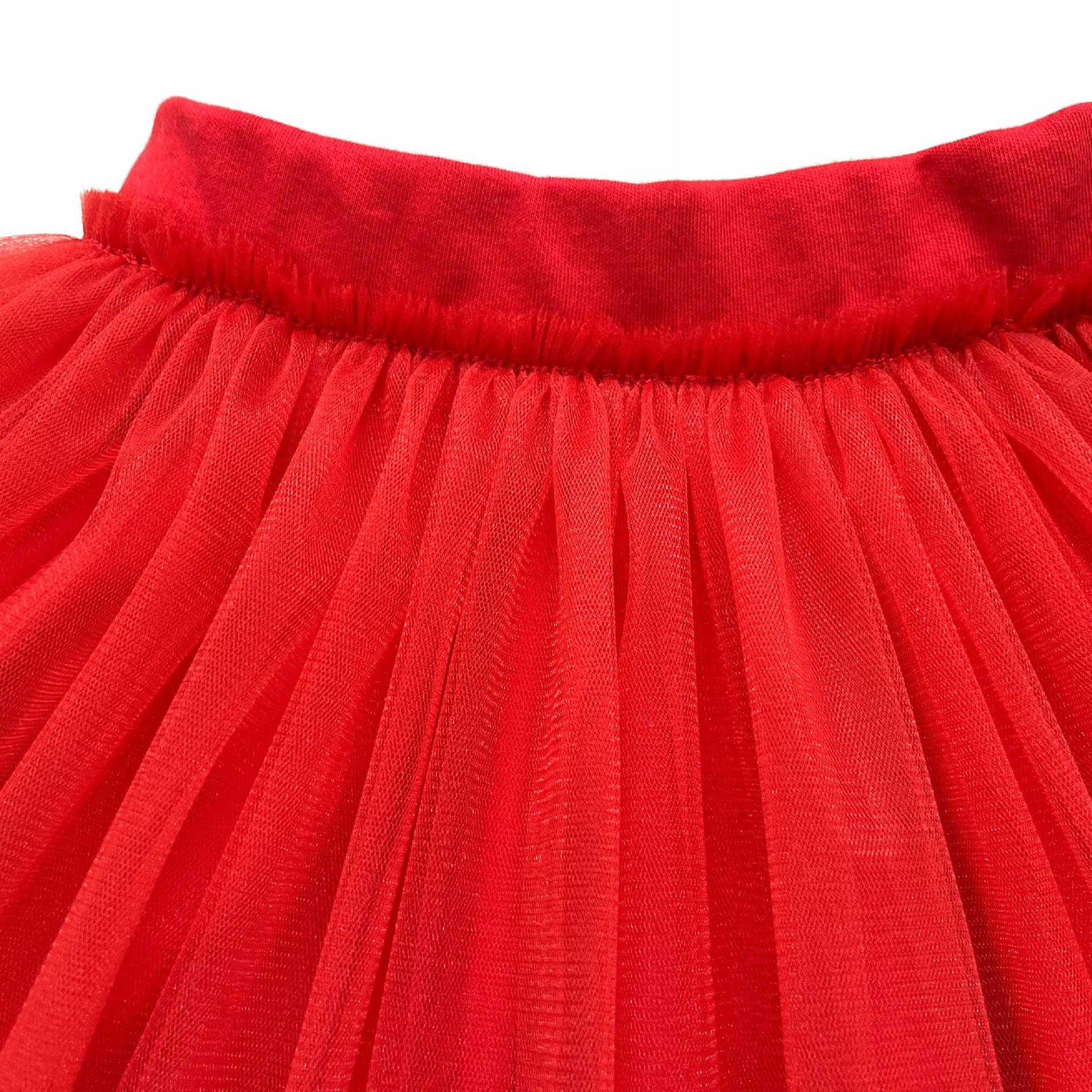 SPÓDNICZKA TIULOWA DZIEWCZĘCA Z KOŁA NIE PRZEŚWITUJE Z PODSZEWKĄ 146/152 Wiek dziecka 6 m +