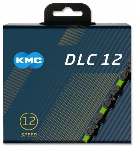 Łańcuch Rowerowy KMC x12 DLC 12 rz 126 Blk Green