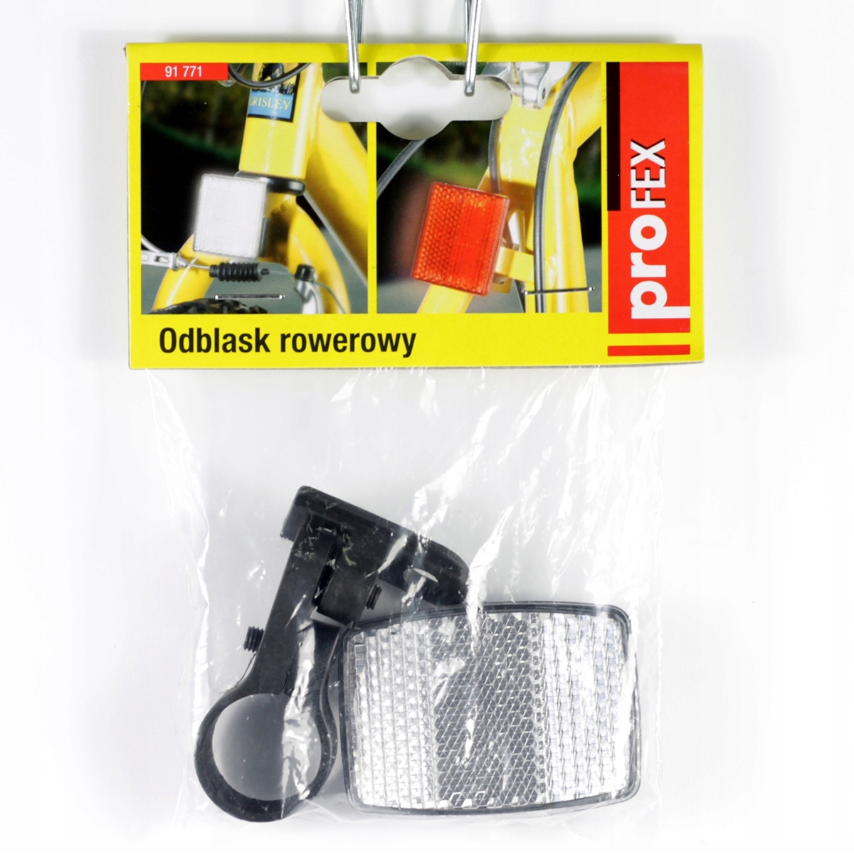 Odblask Rowerowy PRZEDNI z Obejmą Odblask na Rower BIAŁY EAN (GTIN) 5903346917719