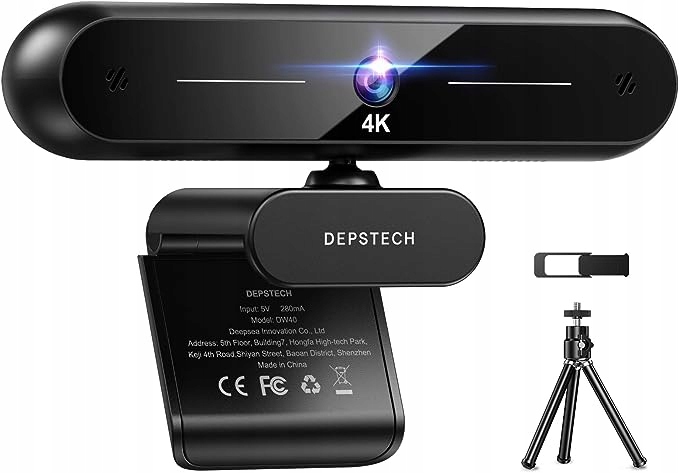 Depstech DW40 Internetová kamera 4K Uhd Redukce šumu Stereo mikrofon