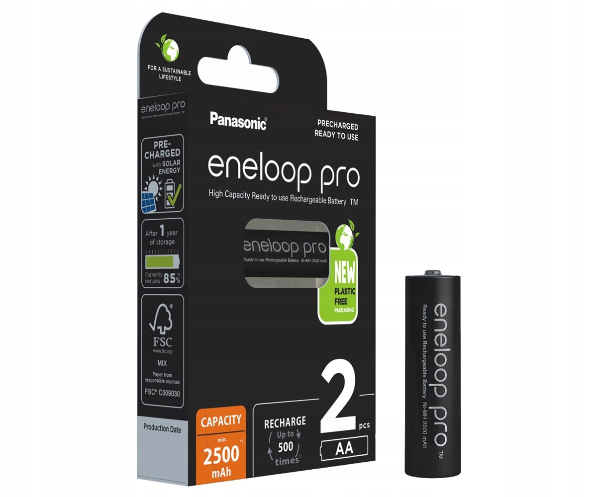 

Panasonic Eneloop Pro R6/AA 2500mAh B2 1,2V Ni-MH