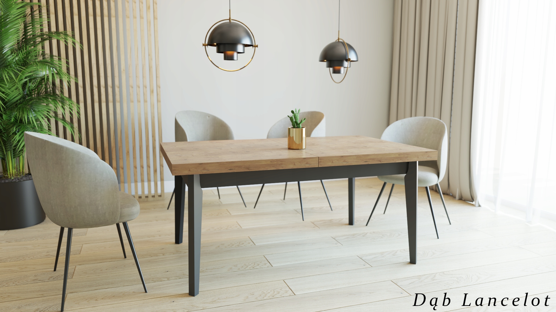 Stół Skandynawski 140x85x220 cm Dąb Lancelot Kod producenta 001