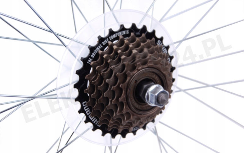 Koło 26 Tylne Srebrne ALU + Wolnobieg 7rz Shimano Model Koło 26 Tył Wolnobieg Shimano 7rz