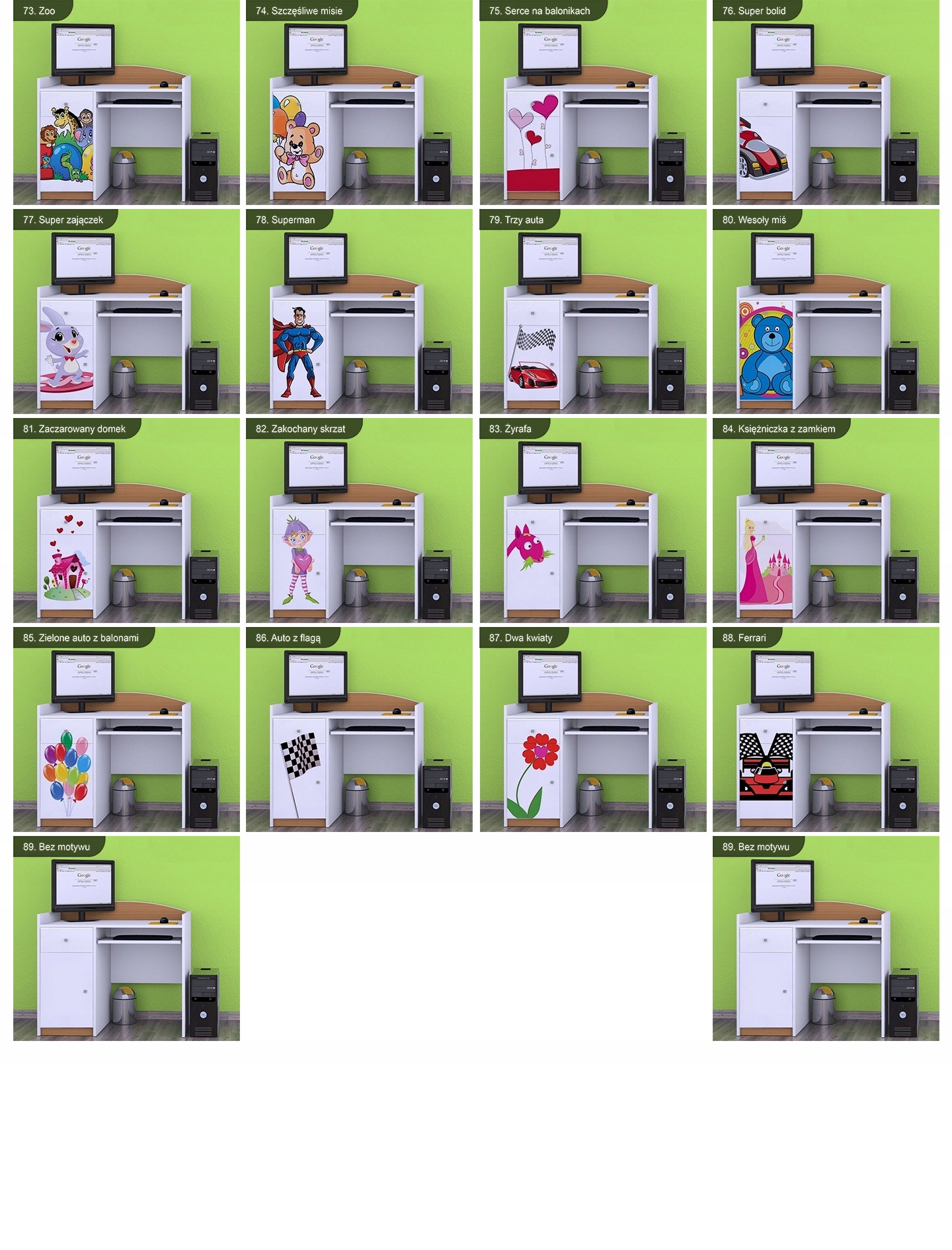 BIURKO HAPPY B09 - BUK - POKÓJ DZIECIĘCY Głębokość mebla 60 cm