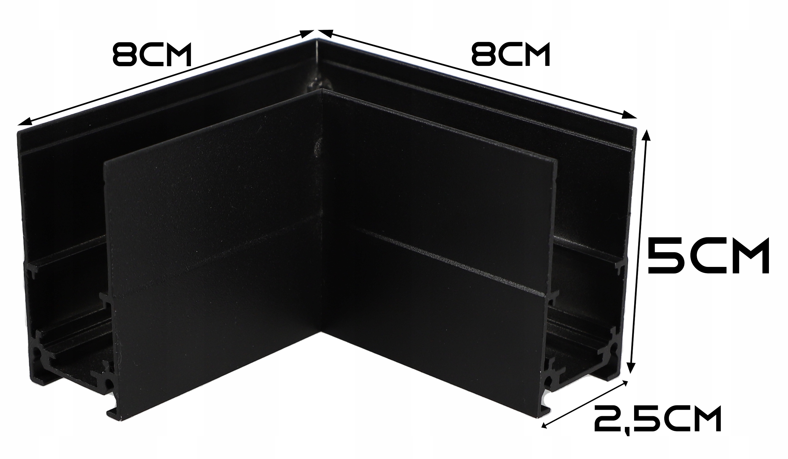 Złączka kątowa do szyn magnetycznych natynkowa L Marka Smartled