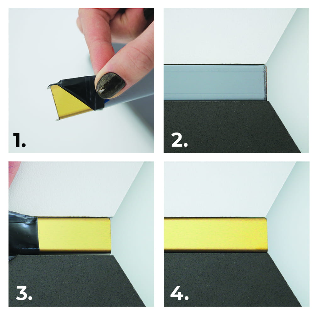 LISTWA PROFIL METALOWY ZŁOTY POŁYSK 4x270cm Kod producenta C-40-2700-GOLD-MI