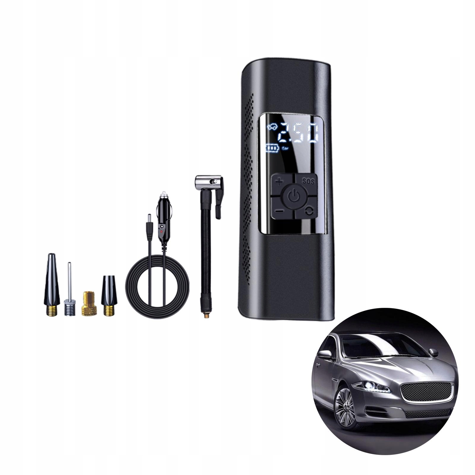 Flameer Pompka do opon Digital Electric Waga produktu z opakowaniem jednostkowym 0.35 kg