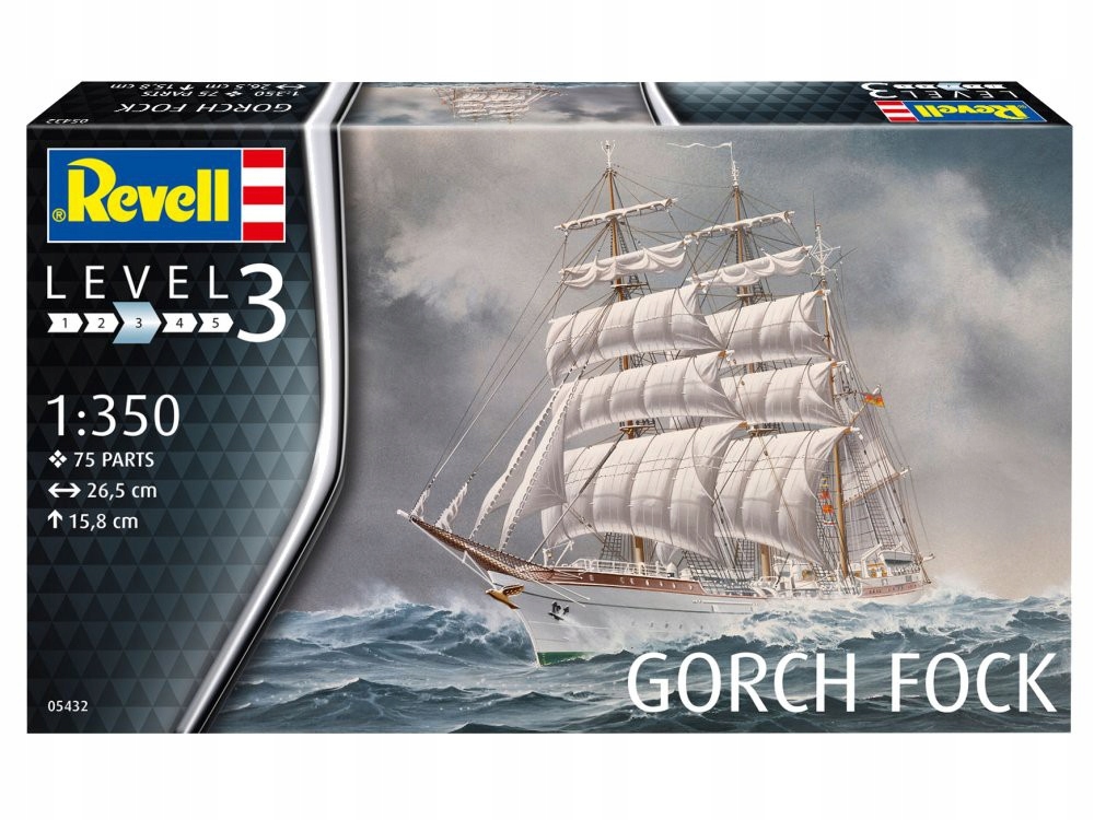 1/350 Żaglowiec do sklejania Gorch Fock Revell 05432