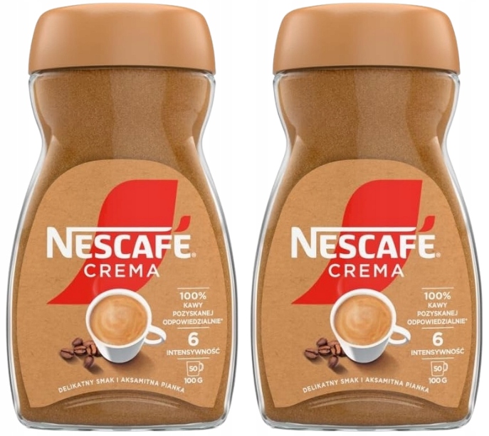 Levně Nescafé Crema káva káva 2 x 200 g