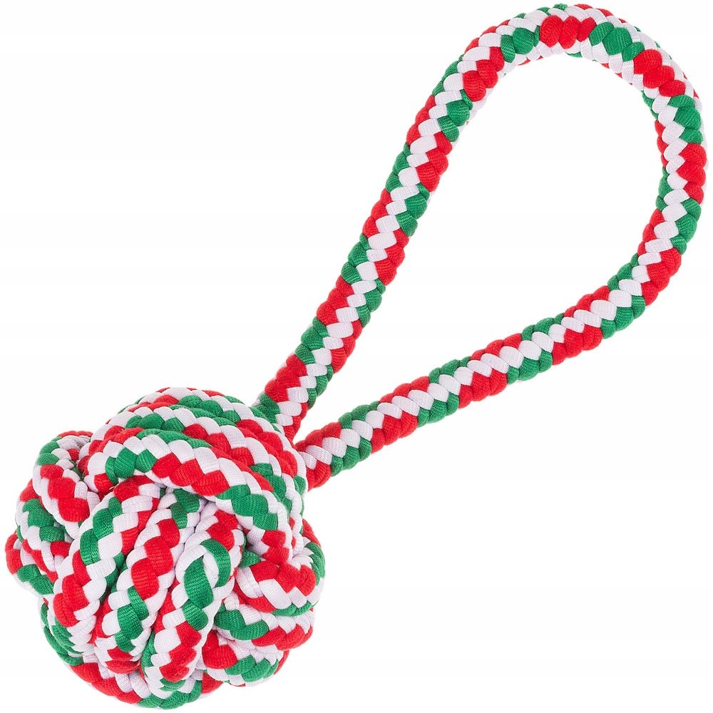 

Zabawka dla psa świąteczny Sznur z piłką na święta