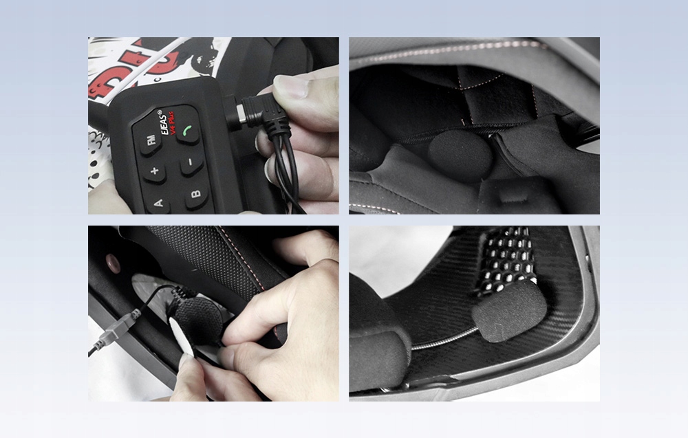 EJEAS V4PLUS INTERKOM MOTOCYKLOWY NA KASK MAX 1500M 4 OSOBY BT5.1 APLIKACJA Producent Ejeas