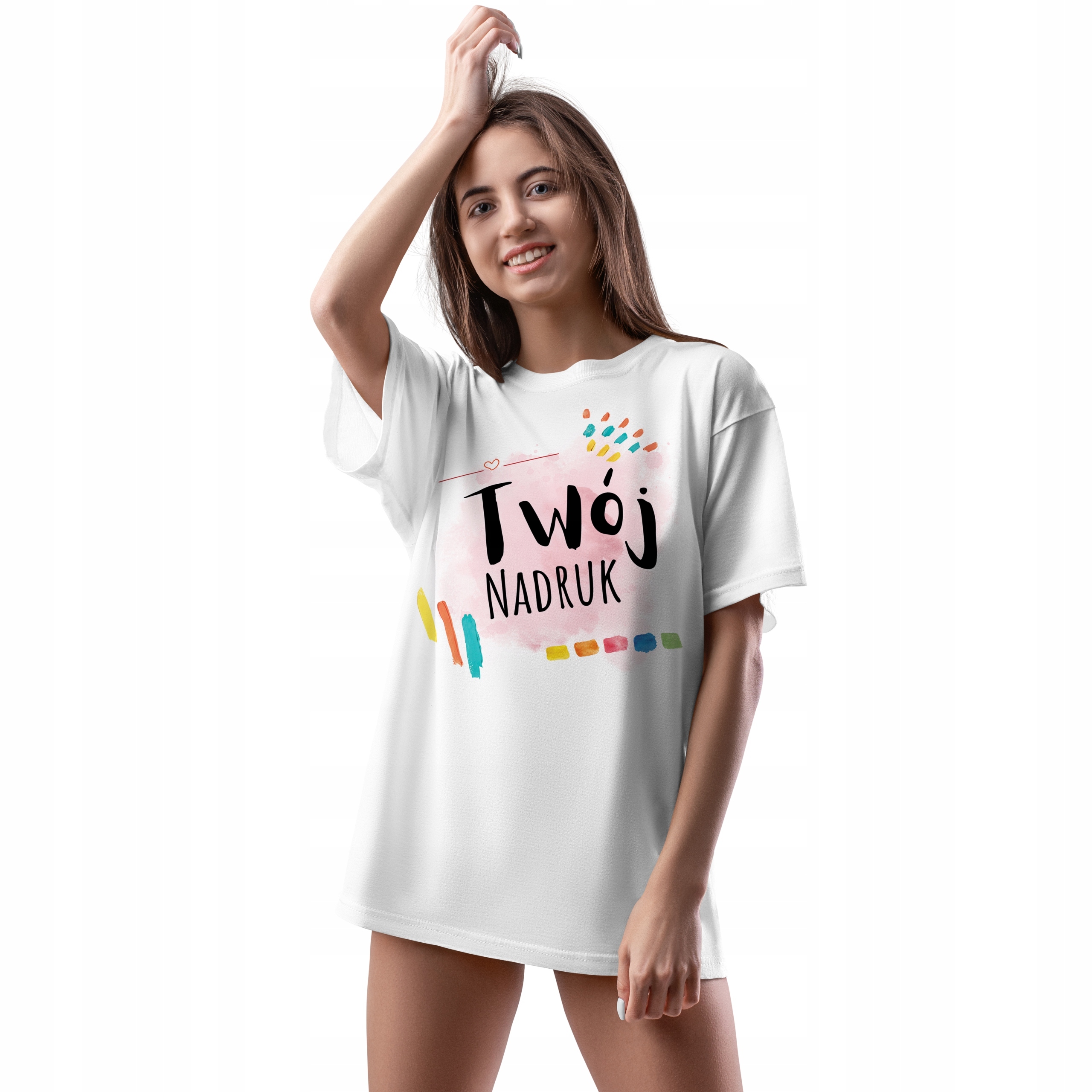 

T-Shirt Damski Koszulka Własnym Nadrukiem Zdjęciem