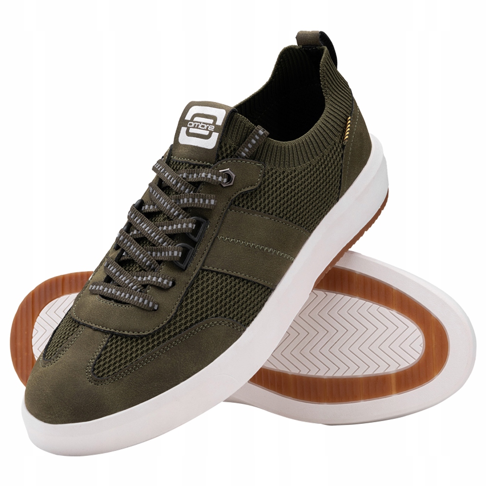 Sneakersy męskie wsuwane oliwkowe V2 OM-FOSL-0154 41