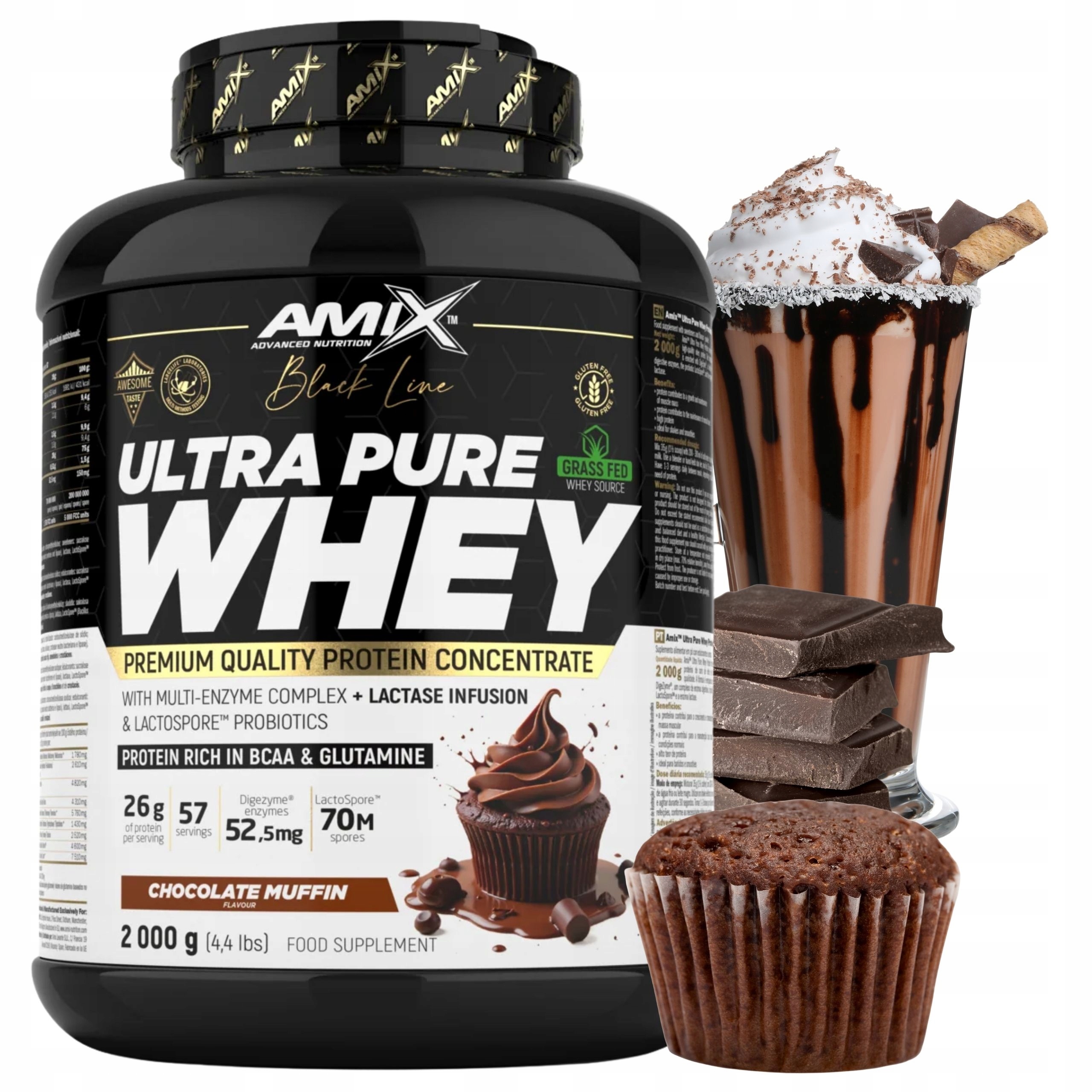 Syrovátkový Koncentrát Wpc Protein Čokoládová Ultra Pure Whey 2000 g