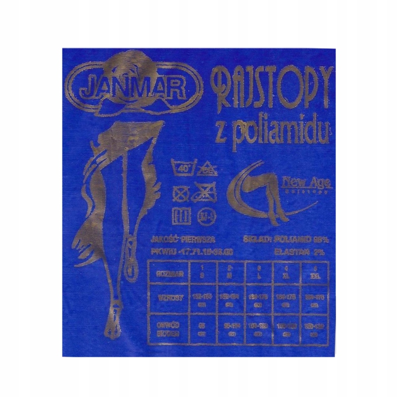 

6 szt Rajstopy elastil 20DEN L-3 mały klin j.beż