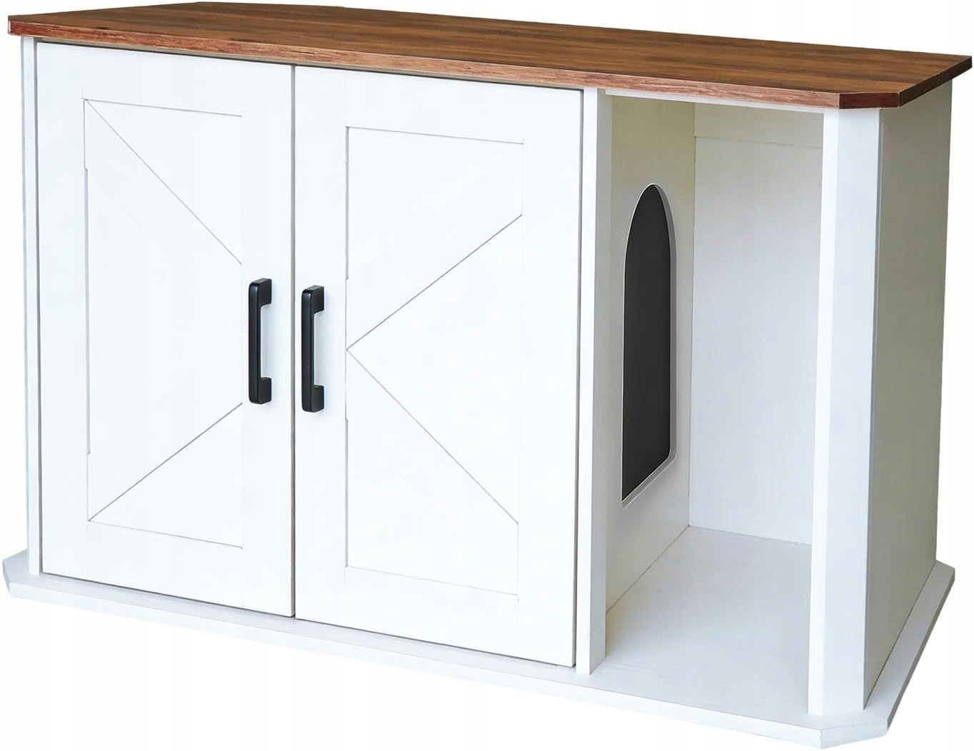 Skrytá toaleta pro kočky, skříňka na kočičí záchod s bočním vstupem