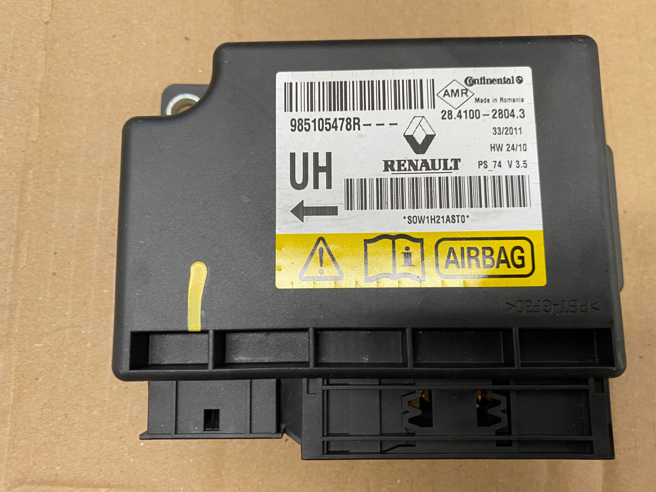 SENSOR AIRBAG 985105478R RENAULT MEGANE III 1.5DCI