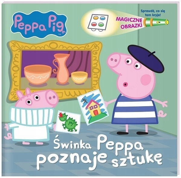 Świnka Peppa Peppa poznaje sztukę Magiczne obrazki