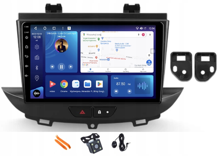 Rádio Android Navigácia Qled Carplay Lte 128GB Gps Dsp Opel Astra K 15-21