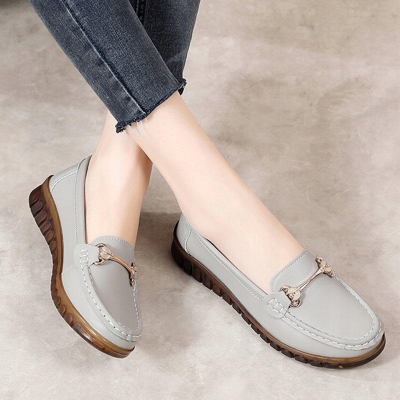 ELEGANCKIE DAMSKIE MOKASYNY SZARY MIĘKKIE ROZ.35 Cechy dodatkowe oddychające