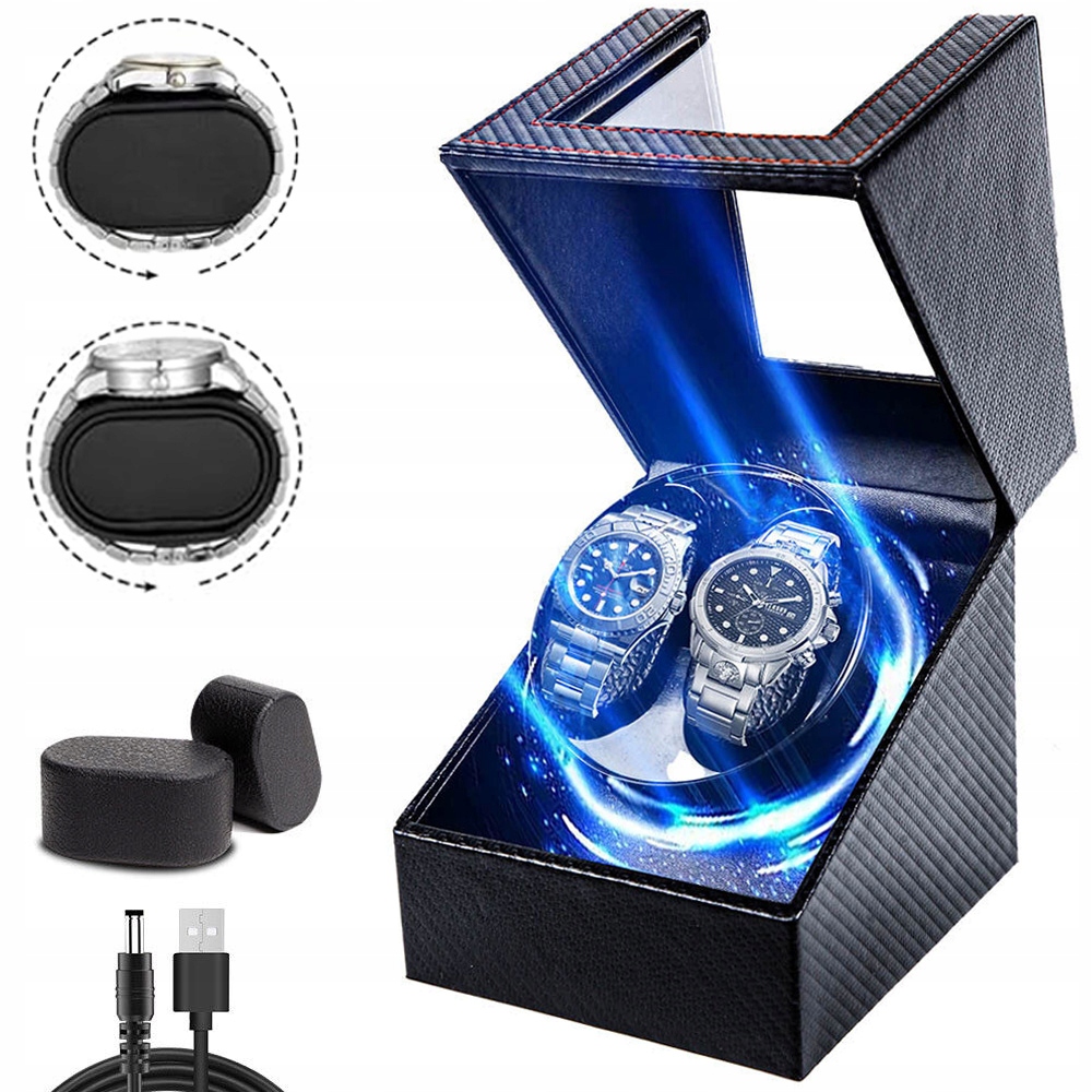 Rotomat Pro Automatické Hodinky, Krabička, Vitrína, Natahovač Hodinek Usb