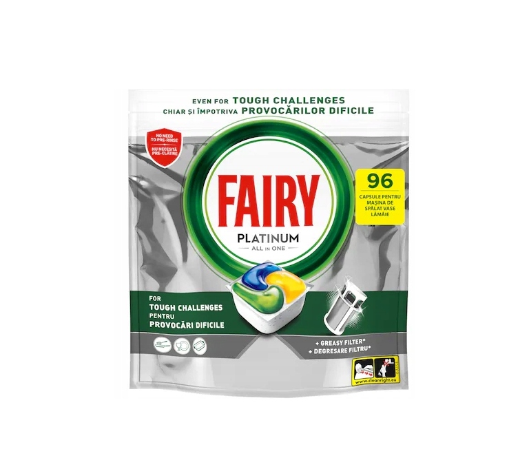 Levně kapsle do myčky nádobí platinium all in one Fairy 96 Ks