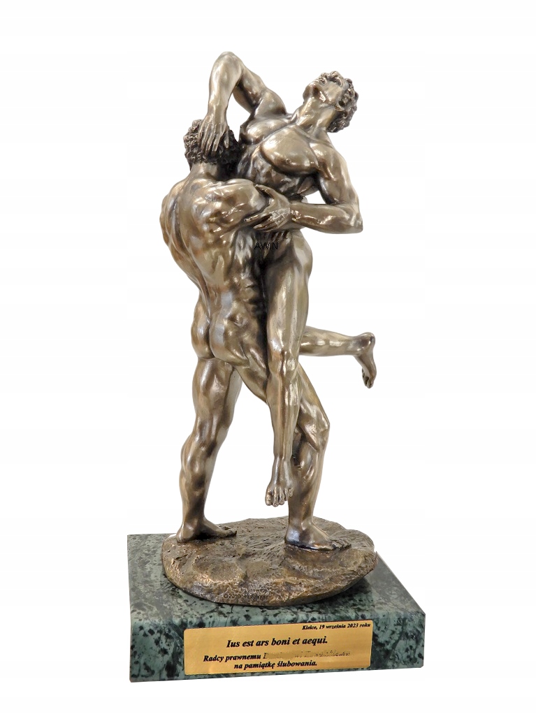 Herakles Bojujúci S Antajosom Figúrka Pre Zápasníka Mramorová Doska